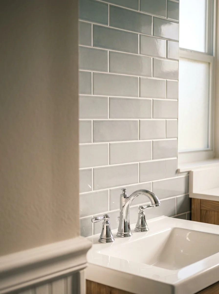 Bathroom renovation in Bardmoor featuring waterproof tile installation and new vanity fixtures